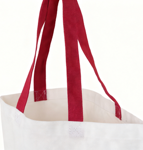 Bolsa de compras de lona personalizable de alta calidad con logotipo impreso, bolsa de viaje de algodón. - Product Image 2