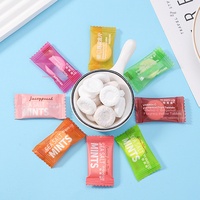 Private Label Sugar-Free Mint Tablet Candy Breath Freshener Individually Wrapped Multi-Colored OEM Custom Bulk Wholesale