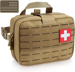 Botiquín de primeros auxilios de emergencia multiusos de 326 piezas con estuche rígido para montar en la pared, para el hogar, la escuela y la oficina. - Product Image 1