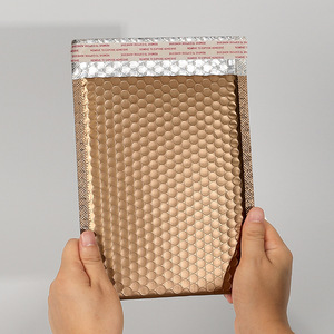En gros, enveloppes à bulles et sacs à bulles en polyéthylène antichoc, doré champagne, or rose, en feuille d'aluminium métallique Ose - Product Image 2