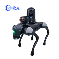 Vierbeiniger Roboter mit Intelligenz HD 4G KI-Überwachungskamera Gesichtserkennung Sicherheitsroboterhund Patrouillenroboterhund