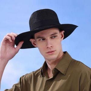 Chapeaux de paille Panama personnalisés CXY Factory en gros pour femmes et hommes, chapeaux melon respirants pour l'extérieur, protection solaire - Product Image 5