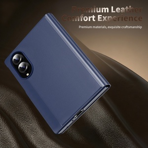 Étui de téléphone portable en cuir PU pour Samsung Z Fold 8 7 3 4 5 6 W26 avec fenêtre tactile intelligente, coque arrière de protection antichoc - Product Image 4