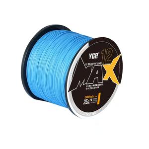Ligne de pêche flottante tressée en polyéthylène YGR MAX 100m 12 brins, écologique, haute résistance pour la pêche à la truite, au poisson-chat et au bar en rivière - Product Image 5