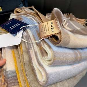 Nouvelles écharpes douces et chaudes de créateur, châle, couverture, écharpe en cachemire à franges à carreaux pour femmes, écharpe d'hiver pour femmes - Product Image 1