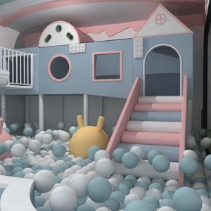 Bán Buôn Đầy Màu Sắc Bóng Hố Bò Đường Hầm Chơi Cấu Trúc Vui Chơi Giải Trí Công Viên Trẻ Em Chơi Khu Vực Thiết Bị Sân Chơi Trong Nhà - Product Image 3