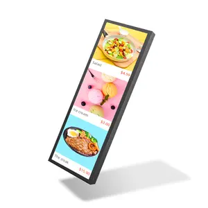 Visign LCD rộng kéo dài màn hình cạnh Kệ siêu thị cảm ứng rộng kỹ thuật số thanh Màn hình s23.1 inch màn hình cảm ứng kéo dài hiển thị