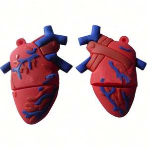 Promotional Medical <b>Gift</b> Custom Your Design PVC 3D Heart Shape <b>Memory</b> Stick Usb Flash - Product Image 4