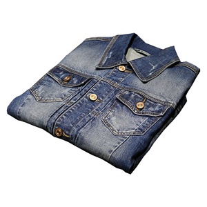 Thiết Kế Cổ Điển Của Nam Giới Tùy Chỉnh In Áo Khoác <span class=keywords><strong>B</strong></span>án Sỉ Denim Jeans Áo Khoác - Product Image 6