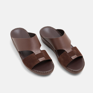 Sandalias Árabes Cosidas a Mano, Cuero Italiano de Primera Calidad, Gamuza Genuina, Calzado Masculino, Tendencia 2026, Sandalias Personalizadas - Product Image 1