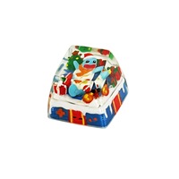 Three-Dimensional Resin Keycap Transparent Dream Treasure Drop Glue Manual Cross Shaft Mechanical Keyboard Key Cap