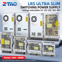 Alimentation industrielle 110V/220V/240V 15W-3000W commutation LED 5V 12V 24V 48V sortie unique Ac Dc avec S/LRS/DR/HDR/NDR/EDR
