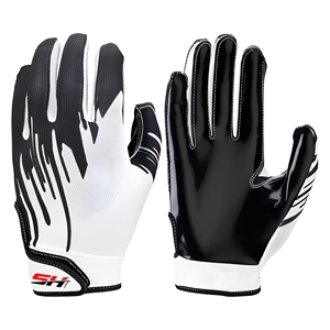 Gants de football pour receveurs d'élite : Protection ergonomique de la paume, légers et respirants, équipement de match pour les receveurs larges. - Product Image 1