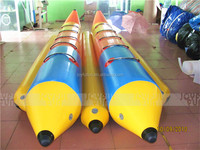 Joyful Fun Jeux d'eau gonflables personnalisés Poisson volant Bateau banane gonflable utilisé à vendre