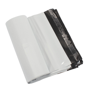 Sobre de polietileno autoadhesivo al por mayor, resistente a desgarros, bolsa de plástico blanca para envíos exprés, para embalaje y transporte de ropa. - Product Image 2