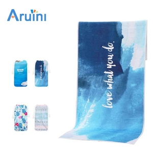 Fabricantes Odm Custom Blueys Impreso <span class=keywords><strong>Toalla</strong></span> de playa de microfibra <span class=keywords><strong>Toalla</strong></span> de playa de baño personalizada de secado rápido grande con logotipo - Product Image 5