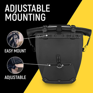 Bolsa de Bicicleta Impermeable de Gran Capacidad (25L), Antidesgaste, para Portaequipajes Trasero, Ideal para Ciclismo al Aire Libre y Viajes - Product Image 4