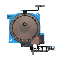 Bobine de puce de charge sans fil NFC avec nappe de bouton d'alimentation et de volume pour iPhone XS 11 12 12 Pro Max 13 13 14 15 16 16 Pro Max