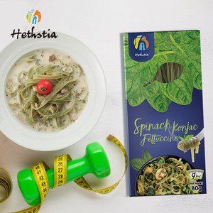 Complément alimentaire hypocalorique faible en gras faible en gras sans sucre sans glucomannane OGM algues séchées Shirataki fettuccine - Product Image 3