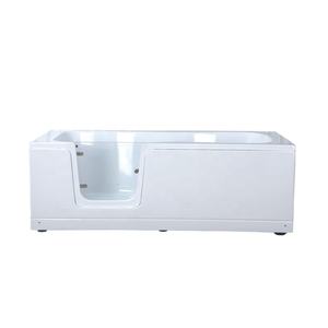 Baignoire rectangulaire en acrylique <span class=keywords><strong>avec</strong></span> douche <span class=keywords><strong>pour</strong></span> personnes âgées et handicapées, baignoire à entrée facile blanche, <span class=keywords><strong>porte</strong></span> en verre et acrylique - Product Image 3