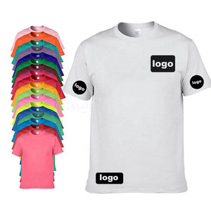 T-shirt personnalisé vierge à manches courtes de haute qualité 100% coton T-shirt de sérigraphie T-Shirts publicitaires promotionnels en gros - Product Image 1