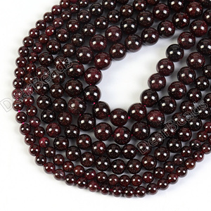 Perles de <span class=keywords><strong>pierre</strong></span> de grenat naturel <span class=keywords><strong>en</strong></span> vrac à prix de gros pour la fabrication de bijoux 6mm 8mm 10mm 12mm - Product Image 5
