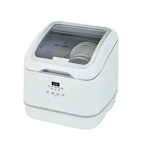 ミニカウンタートップキッチンホーム哺乳瓶洗濯機コンパクト小型デスクトップ4ピース自動スマートマシン食器洗い機