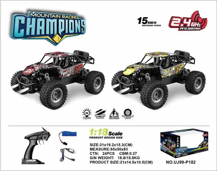 CQTOYS 2.4G 1:18 High-Speed off-Road Racing RC Car Model