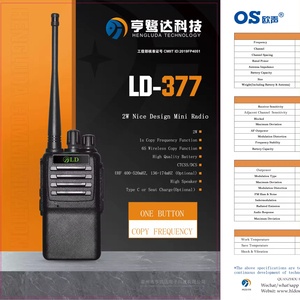 Radio bidirectionnelle pratique et bon marché personnalisée en gros <span class=keywords><strong>meilleur</strong></span> talkie-walkie longue distance <span class=keywords><strong>jambon</strong></span> 2W carte SIM portative VHF UHF à réduction de bruit - Product Image 1