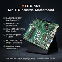 Eip EITX-7321 Laptop ITX Neues Stromsparendes 12W I5-1245U I7-1265U Industrie-Motherboard DDR4 16GB SATA Single EDP VGA Dual Display