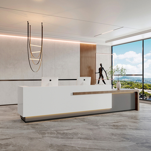 Mode simple Magasin de vêtements Caisse enregistreuse Société moderne table de service bureau salon de beauté réception Réception - Product Image 2