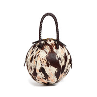 Nouveau sac à main en cuir véritable haut de gamme pour filles, imprimé léopard, fermeture éclair, polyester, tendance mode, fourrure intégrée, couleur contrastée