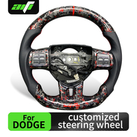 Volant sport en cuir forgé avec affichage LED, style carbone personnalisé pour Dodge Avenger, Journey, Challenger, Charger