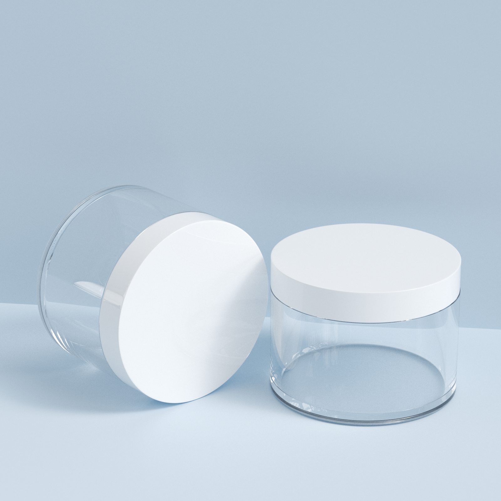 81-Tooth 200ml PET Thick-Walled Cosmetic Cream Jar with Screw Top for Eye Cream & Lotion