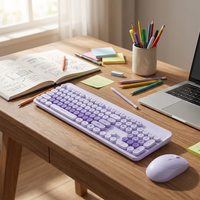 Clavier et souris sans fil programmables 2,4 G mécaniques en gros, rétroéclairage RGB, étanches pour PC portable
