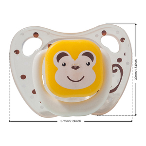 Ciuccio bambino animale in Silicone piccola testa piatta orso scimmia coniglio modello pecora ciuccio neonato - Product Image 6