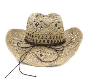 Summer Sunshade Holiday Western Paper <b>Straw</b> <b>Hats</b> Handmade Jazzy Cowboy <b>Hat</b> Made in Mexician - Product Image 2