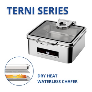 Calentador de Comida Eléctrico Sunnex de 110V y 6QT, Cuadrado, de Acero Inoxidable, para <span class=keywords><strong>Buffet</strong></span> de Restaurante - Product Image 1