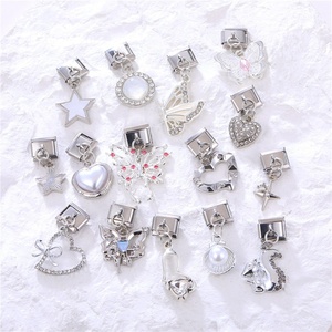 จี้เพชรสีเหล็กสไตล์อิตาลีแบบ DIY และสร้อยข้อมือทำมือ งานฝีมือประณีต เครื่องประดับแฟชั่นส่วนบุคคล - Product Image 4