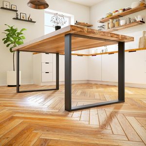 Patas de mesa Basel, estructura metálica de construcción robusta para mesa de comedor, mesa de cocina, mesa de trabajo, escritorio, mesa de jardín, mesa de café - Product Image 5