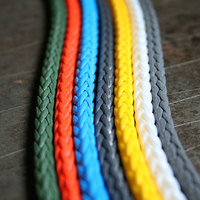 Renkli 30 32 34 36 Mm * 200 220 m 12 ipliklerini Uhmwpe deniz halatı mühendislik kaldırma kurtarma deniz bilimsel araştırma için