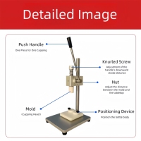 Machine à visser manuelle 22A pour flacons de parfum et cosmétiques, outil de capsulage manuel de bureau