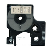 PUTY 100% Compatibilité DYMO D1 Standard Labels 43613 Noir sur Blanc Ruban Imprimante Ruban pour DYMO Label Makers Original 6mm * 7m