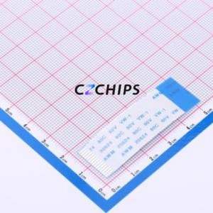 FC-1.0A-15P-50mm FFC Cable (Flexible Flat Cable) P=1mm Connector 15P 1mm 0.3mm Reverse - Product Image 1