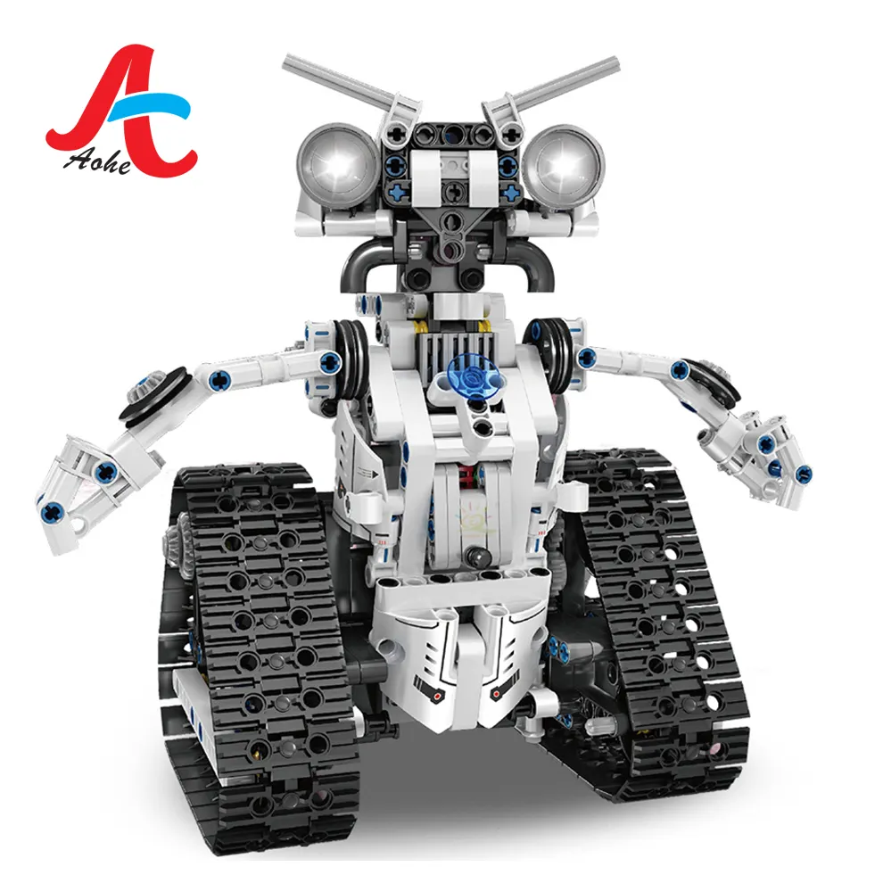 Mold King 15046 3 In 1 APP RC Control transbot blocchi di costruzione fai da te assemblaggio di mattoni giocattolo robot ad alta tecnologia per bambini