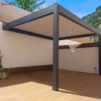 Kits de pérgola de aluminio modernos con el mejor marco recubierto de polvo de arco de sombra de soporte de anclas de patio trasero a la venta