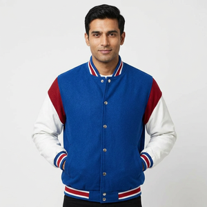 Top Trending <b>Men</b> Varsity Jacket Custom Made Lightweight Easy Wear Breathable varsity Jacket for man With Durable Material - Product Image 1