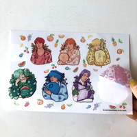 Autocollant personnalisé avec impression UV, étiquette en plastique transparente, 1 pièce