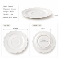 Fabricant de céramique depuis 40 ans, ensemble de 12 tasses à café et soucoupes en porcelaine céramique de style chinois avec motifs floraux bleus