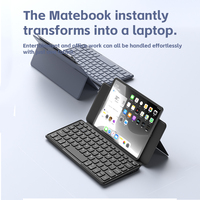Mini clavier d'ordinateur portable BT sans fil pour Apple iPad avec étui